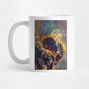 Sunflowers Mixed Media 10 Mug